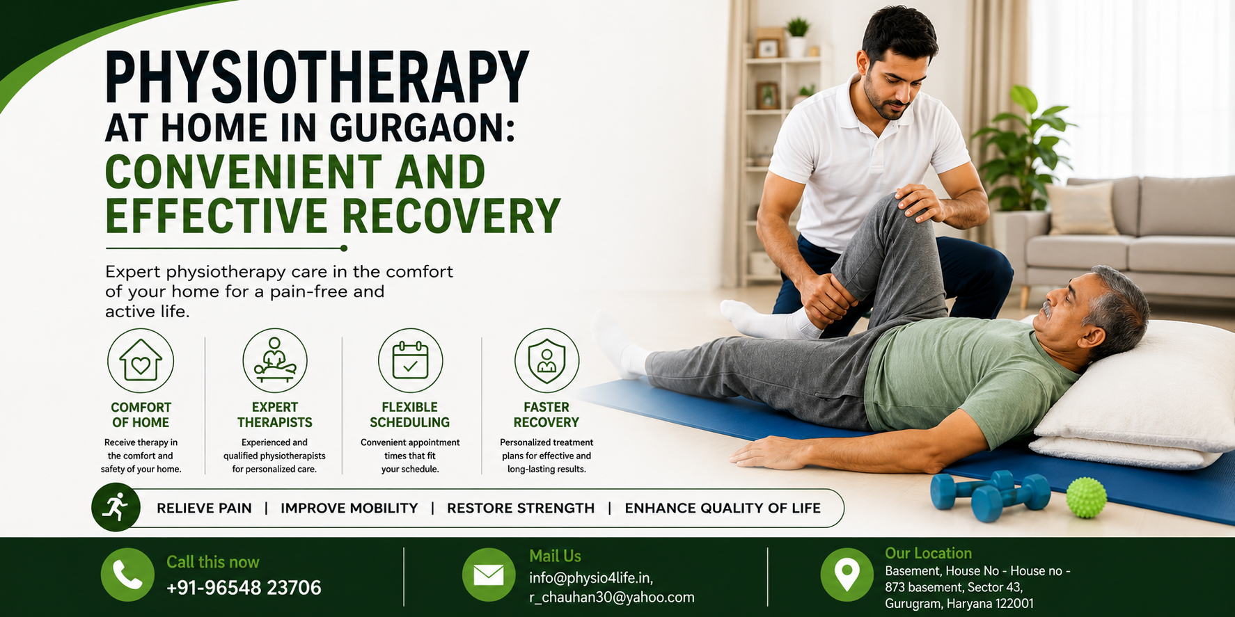 Physiotherapy at Home in Gurgaon